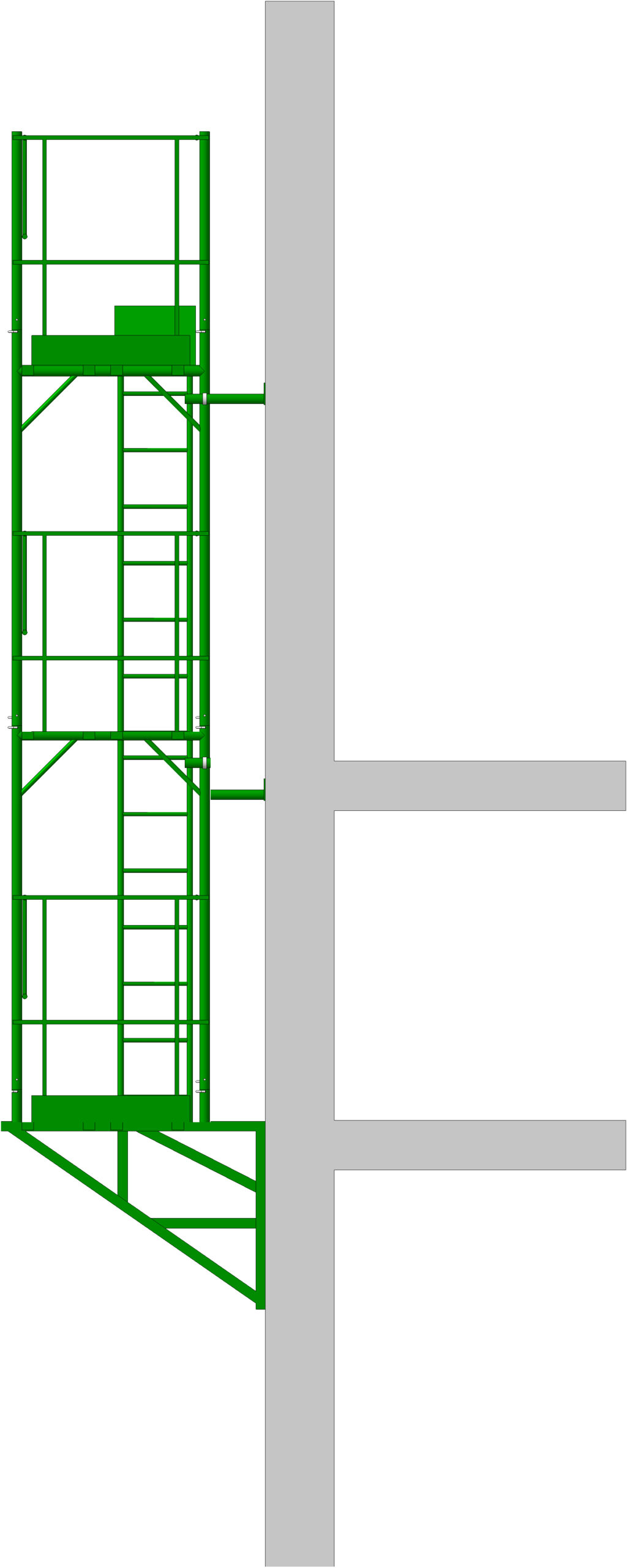 11es Heavy-Duty Scaffolding Wall Bracket