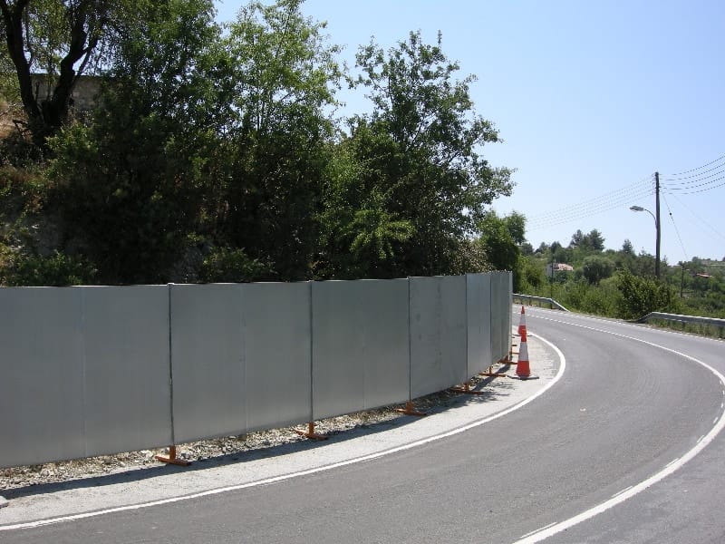 14 Galvanized Construction Site Hoarding Panels 2x2