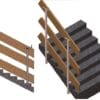 Clamp1pic Adjustable Safety Guardrail Post with Clamp & Swivel Base