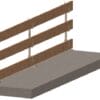 Clamp2pic Galvanized Safety Guardrail Post with Clamp
