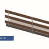 edge prodection. 08 Galvanized Safety Guardrail Post with Clamp