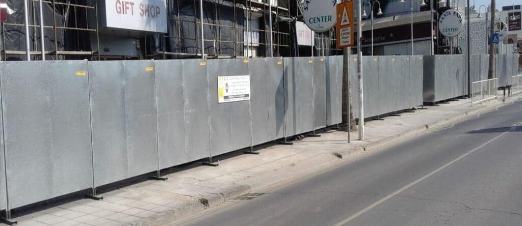 fencing3 Galvanized Construction Site Hoarding Panels 3x2