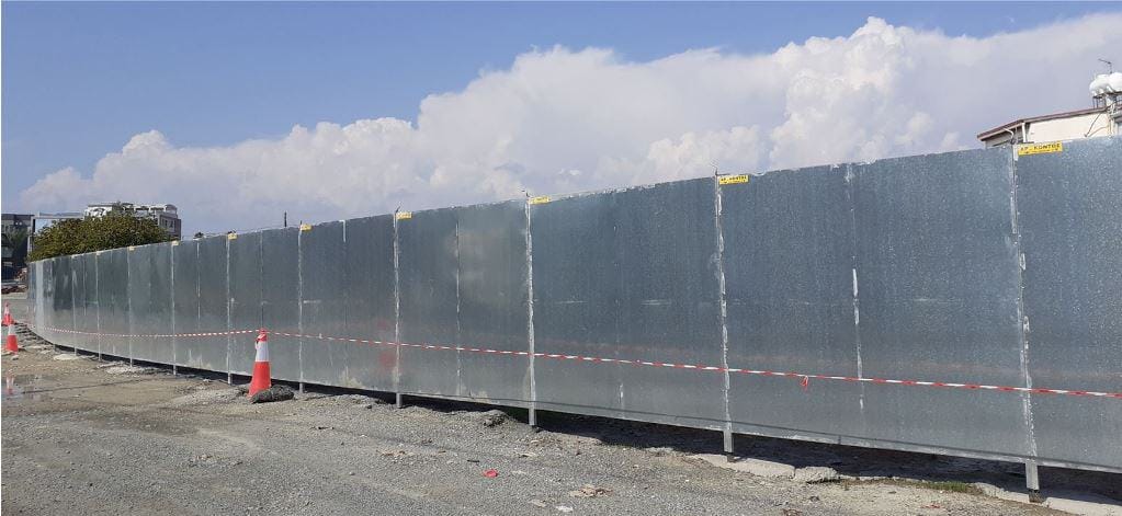 fencing4 Galvanized Construction Site Hoarding Panels 3x2
