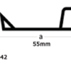 louki me nerostakaktii Drip profile with triangular strip plastic drip profile