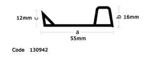 louki me nerostakaktii Drip profile with triangular strip plastic drip profile