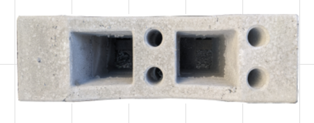 podi perifraxis 4 tripes Concrete Foot for Temporary Fencing – 4 Holes